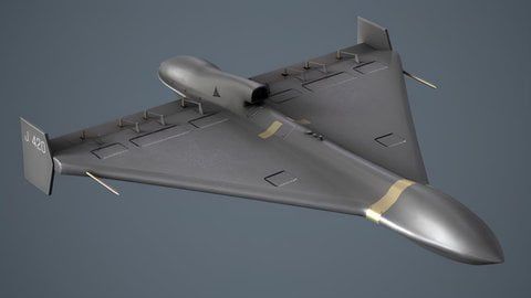 Ilustracija ruskog drona kamikaze Geranj 3