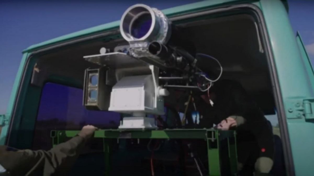 Ukrajinski laserski top Trozub tokom poliginih testiranja
