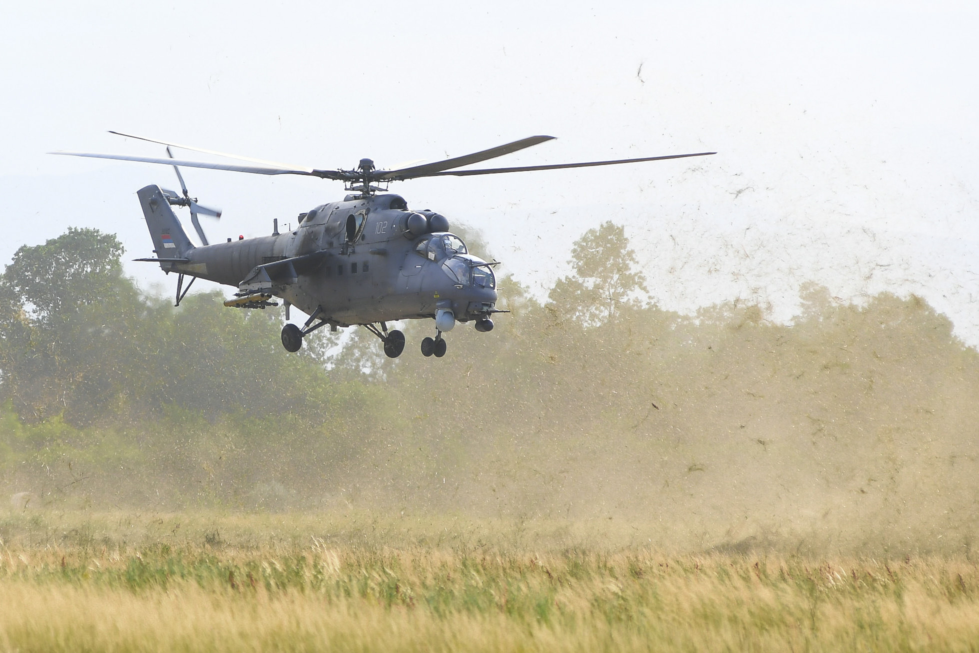  jurišno-desantni helikopter Mi-35M, aerodrom „Morava” u Lađevcima.