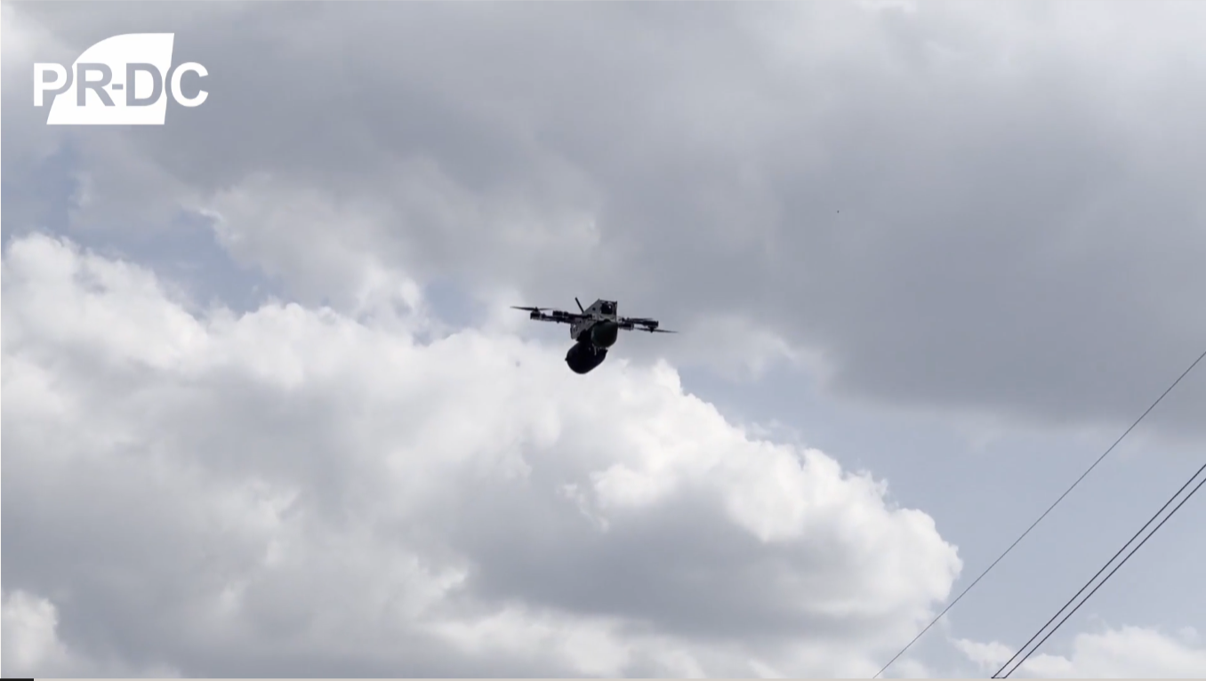 „Fibertron” tokom leta ka cilju.