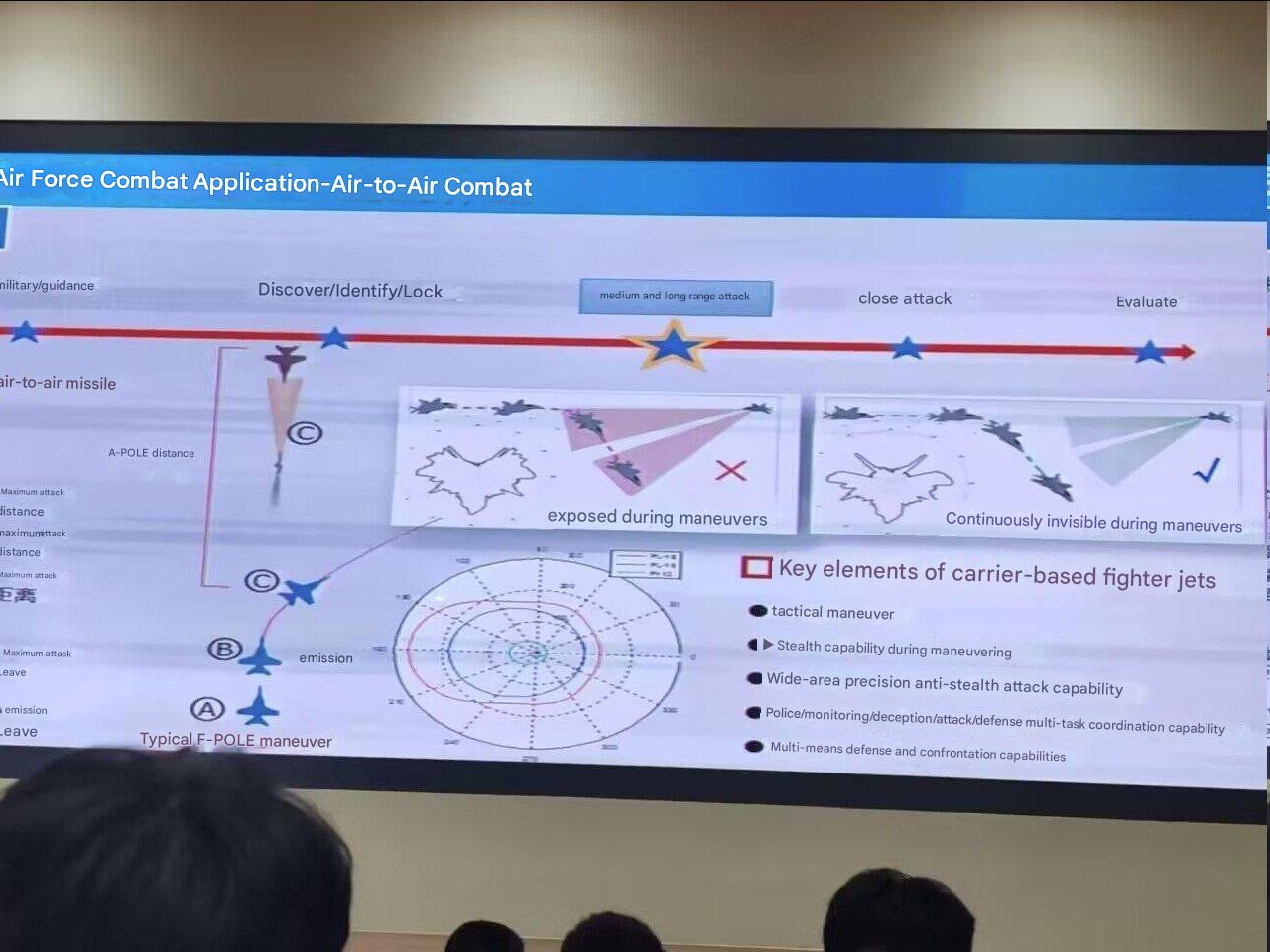 Snimak ekrana sa seminara za kineske vojne pilote