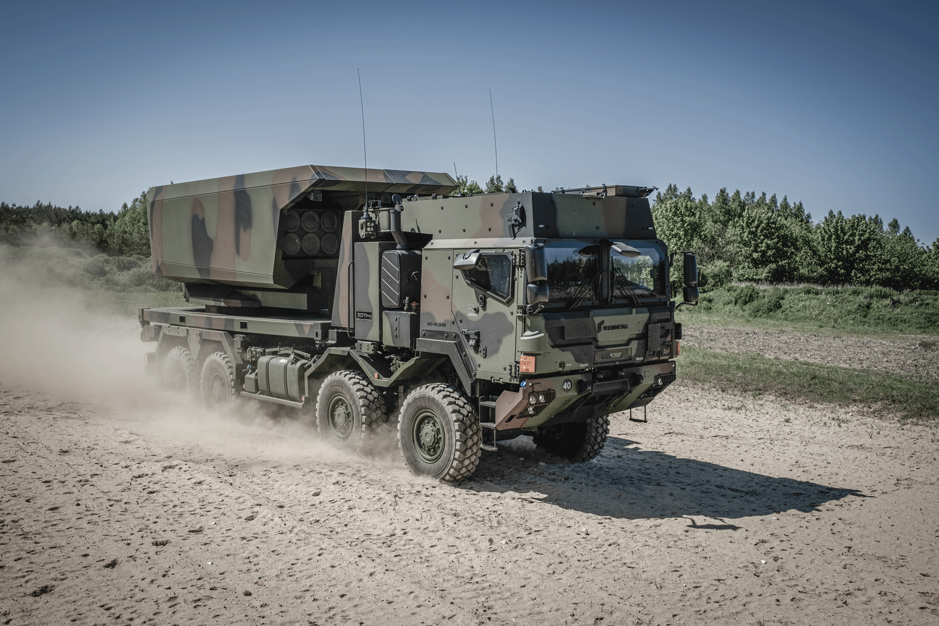 Global Mobile Artillery Rocket System (GMARS). Foto: Rheinmetall AG