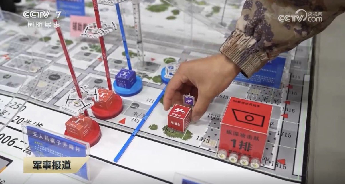 Pogled na tablu vežbe, 3D vizuelizacija bojnog polja.