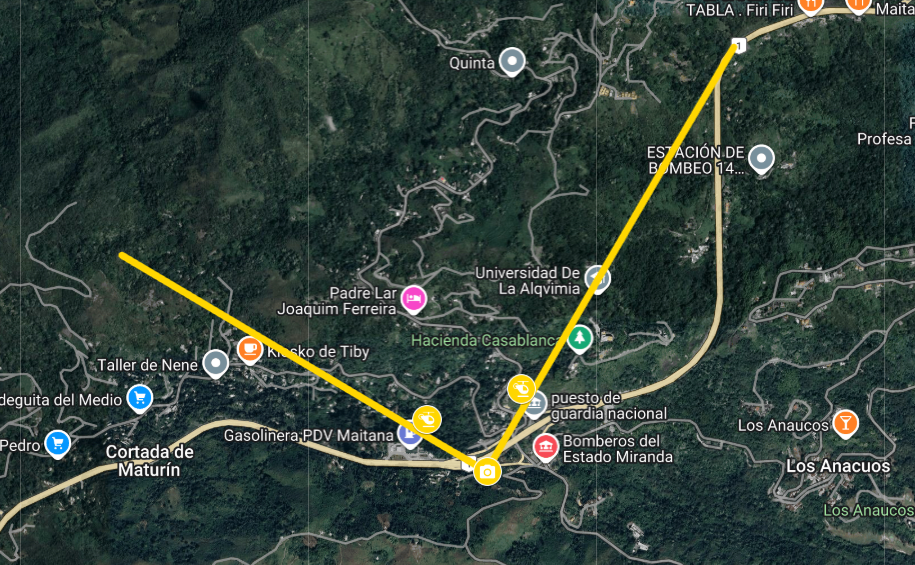 Iz perspektive D, možemo videti helikoptersku grupu kako leti duž „Tronkala 1“