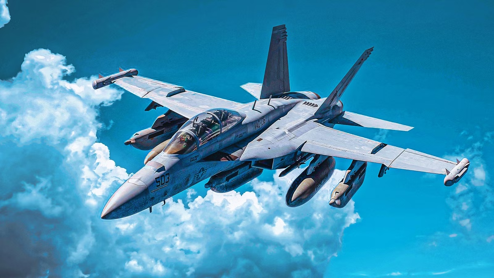 US Navy's EA-18G Growler