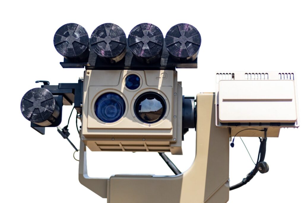 Višestruki sistem bacača mreže, verovatno se može integrisati na manja borbena vozila