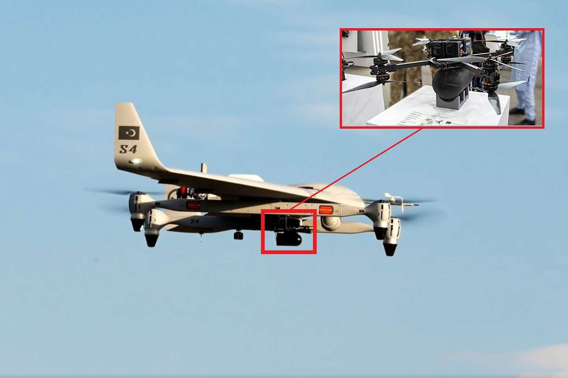 VTOL Kalkan kao nosač FPV drona iz porodice Skydagger (7" ili 10")
