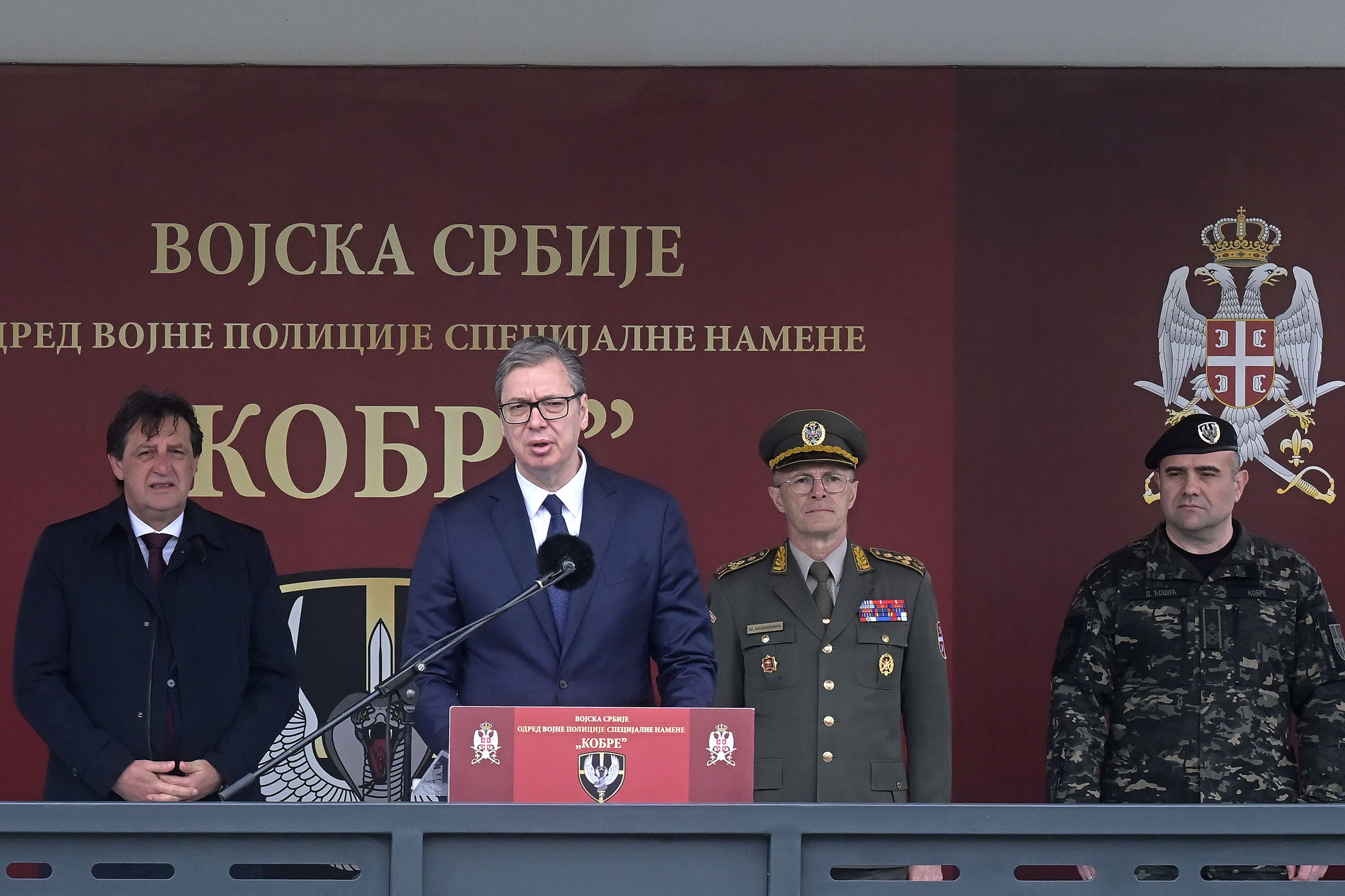 Obraćanje predsednika Srbije Aleksandra Vučića tokom obeležavanja Dana Odreda „Kobre“