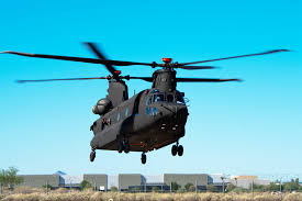 CH-47F Block II Chinook prepoznatljiv po tandem konfiguraciji rotora
