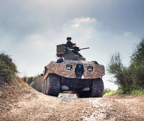 Neke od verzija višenamenskih besposadnih kopnena platformi REX Mk 3 / Foto: IAI Elta