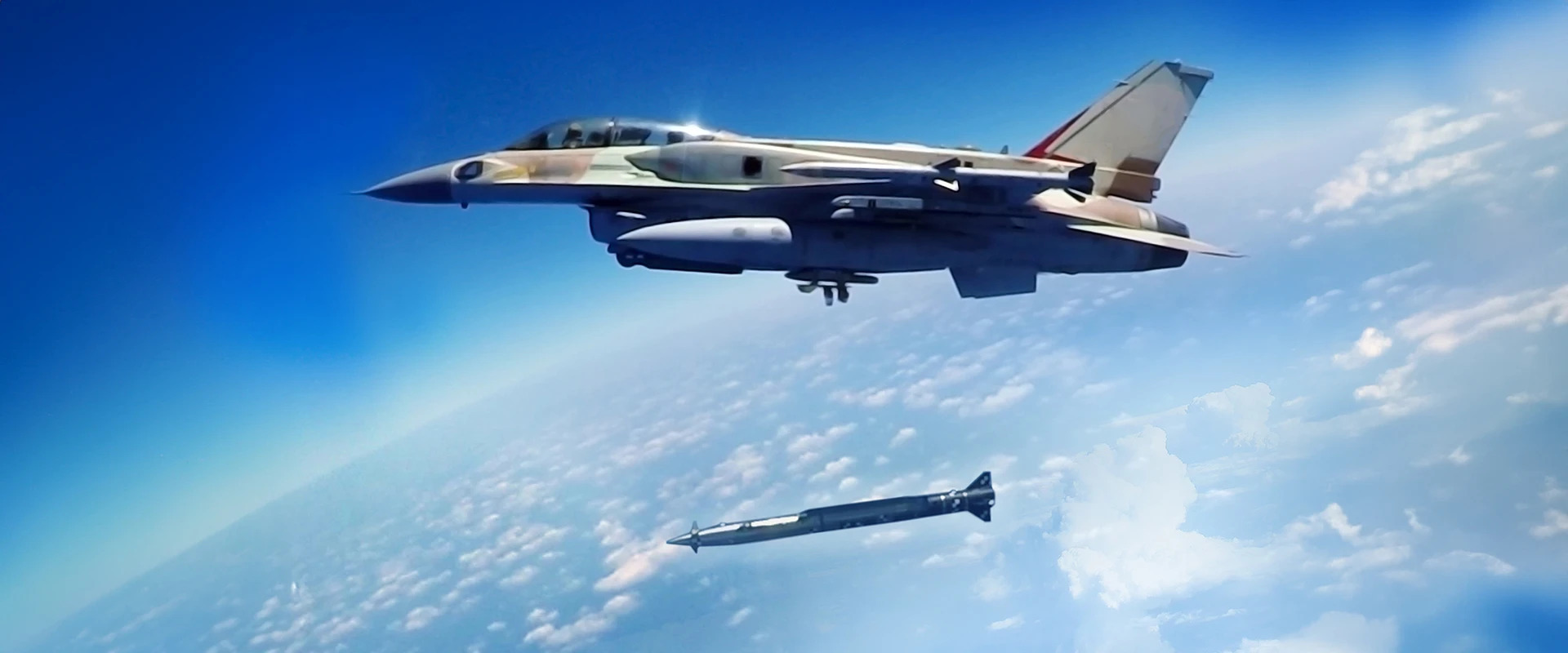Izraelski F‑16I Sufa/Barak lansira precizno navođenu raketu Rampage / Foto: IAI