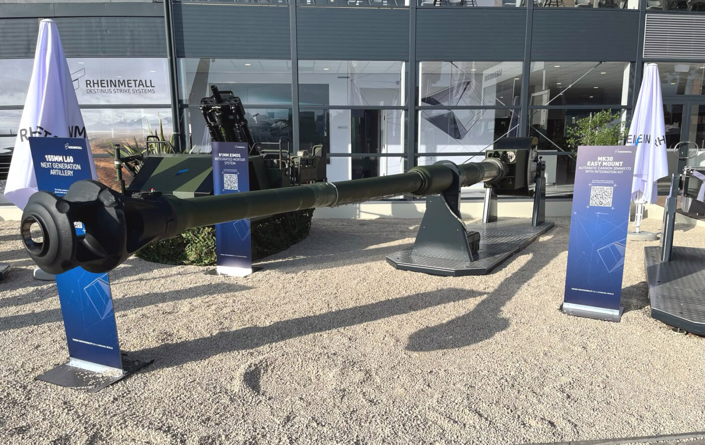 Cev habice 155 mm L60 na izložbi Eurosatory 2026
