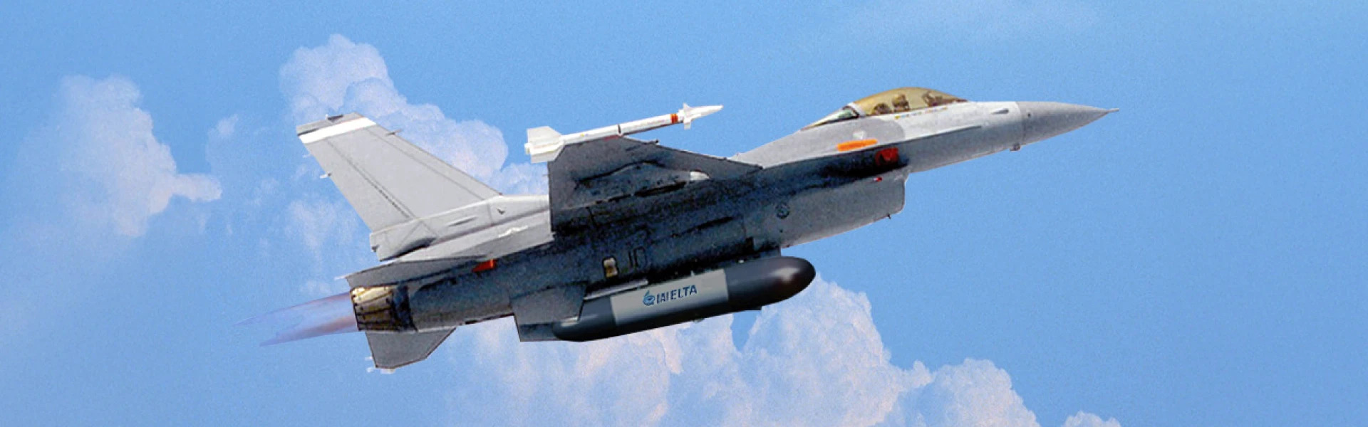 F-16I opremljen podvesnimn kontejnerom sistema Scorpius‑EJ | Ilustracija: IAI