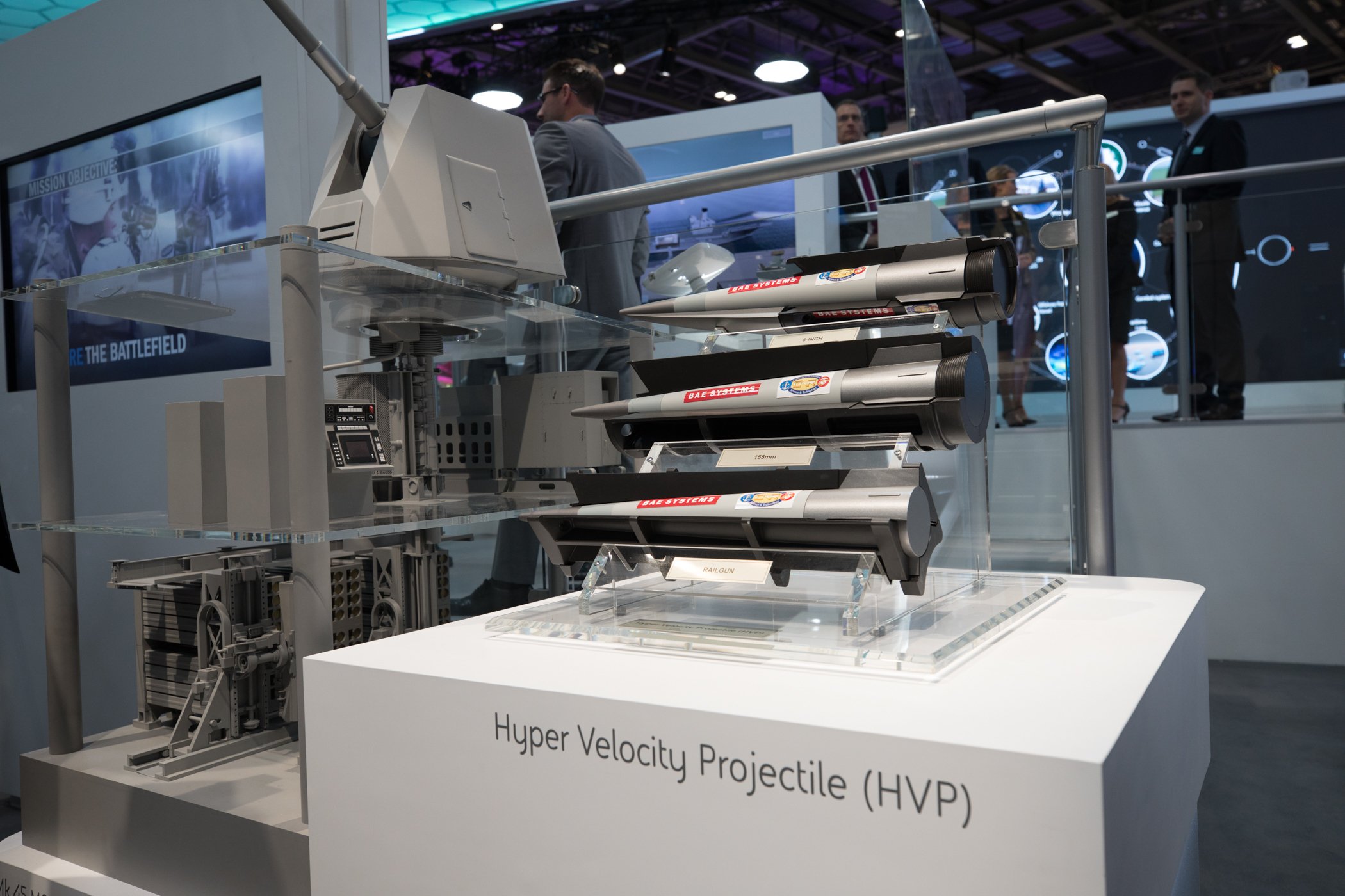 Maketa HPV projektila na izložbi DSEI 2017